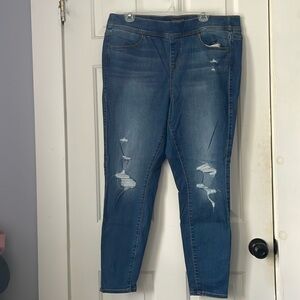 Torrid skinny jeans with elastic waist